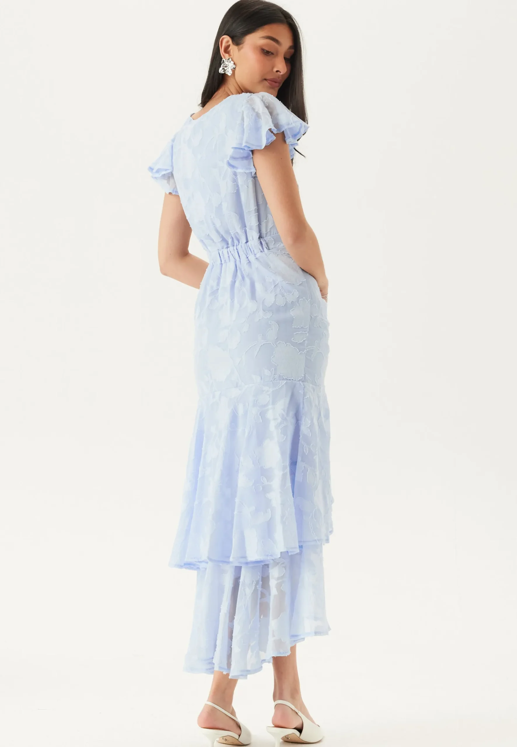 Chiffon Flutter High Low Dress