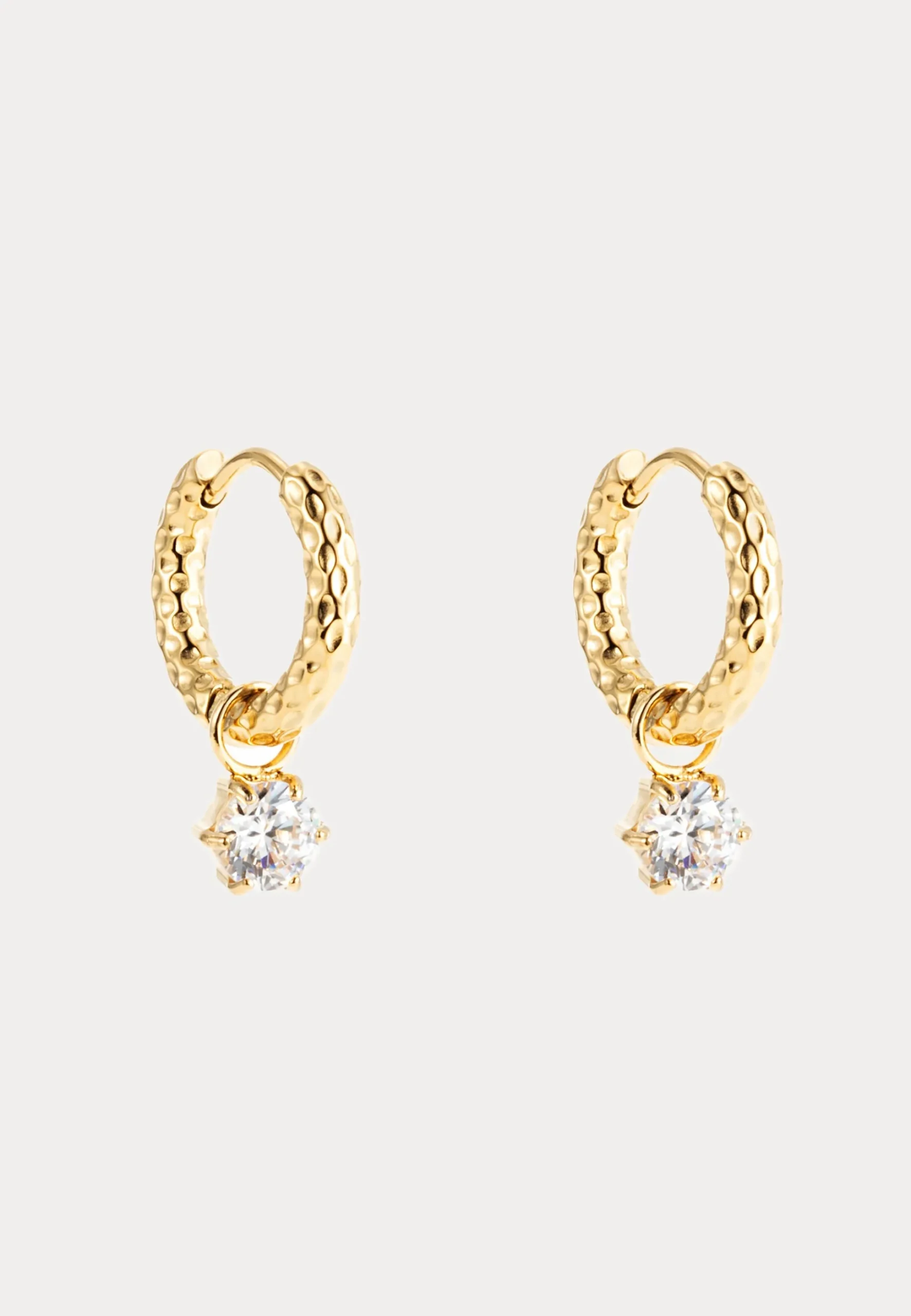 Como Hoop Earring Crystal