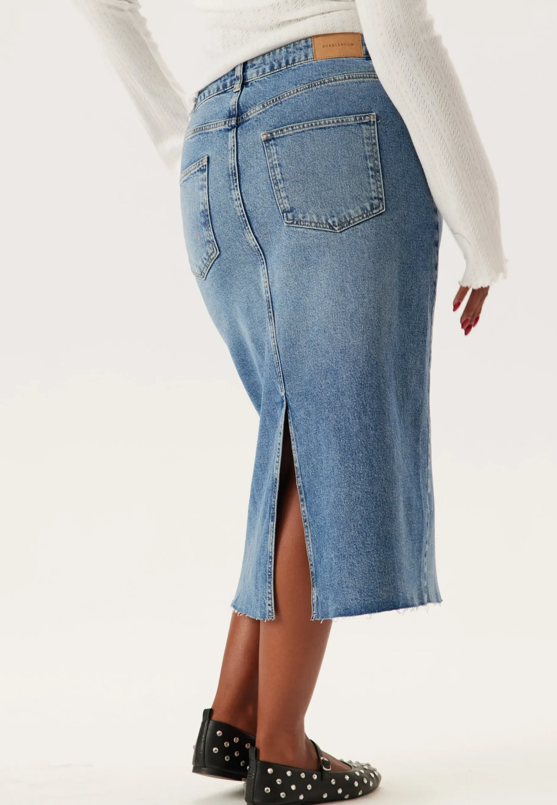Denim Midi Skirt