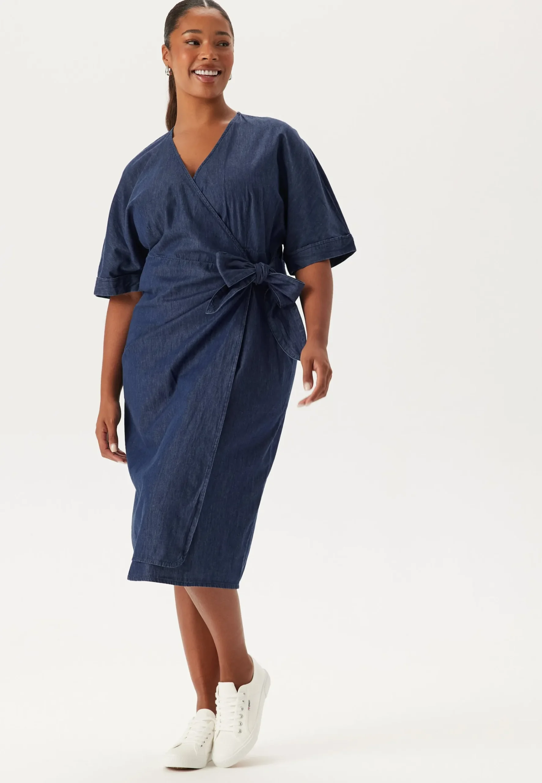 Denim Wrap Dress