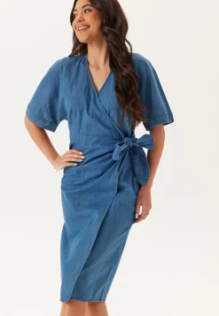 Denim Wrap Dress