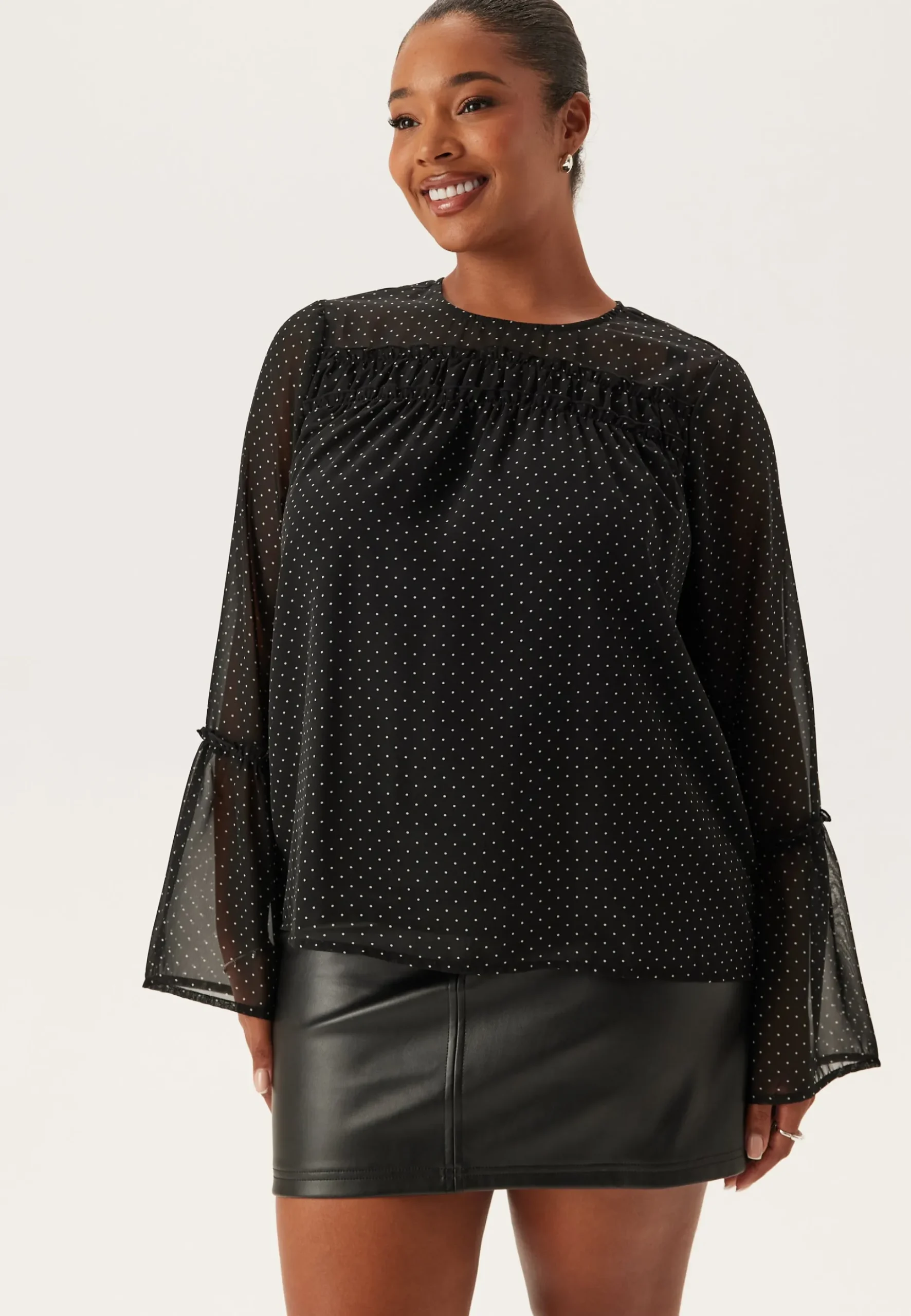 Flounce Sleeve Blouse