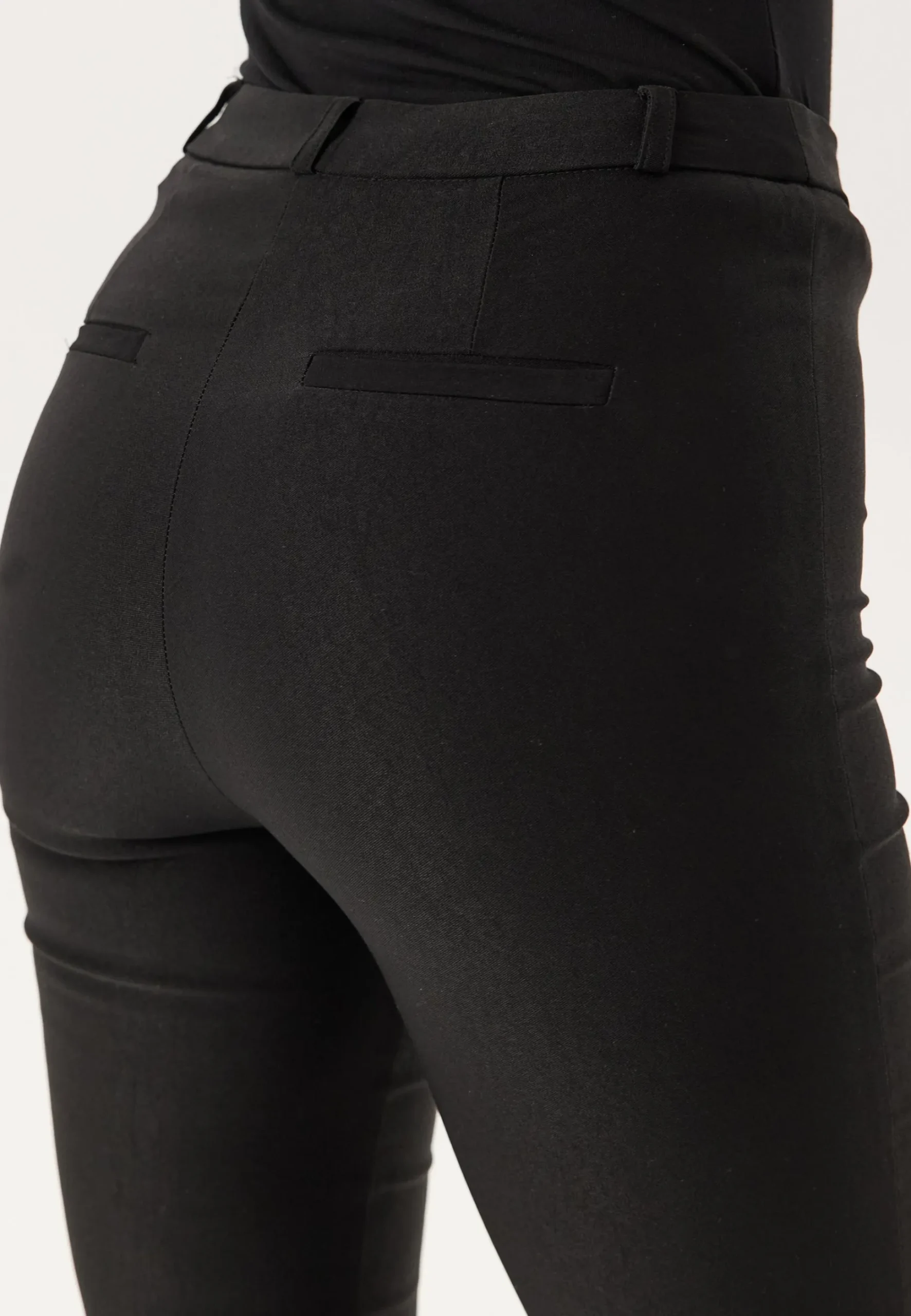 High Waist Stretchy Flared Trousers