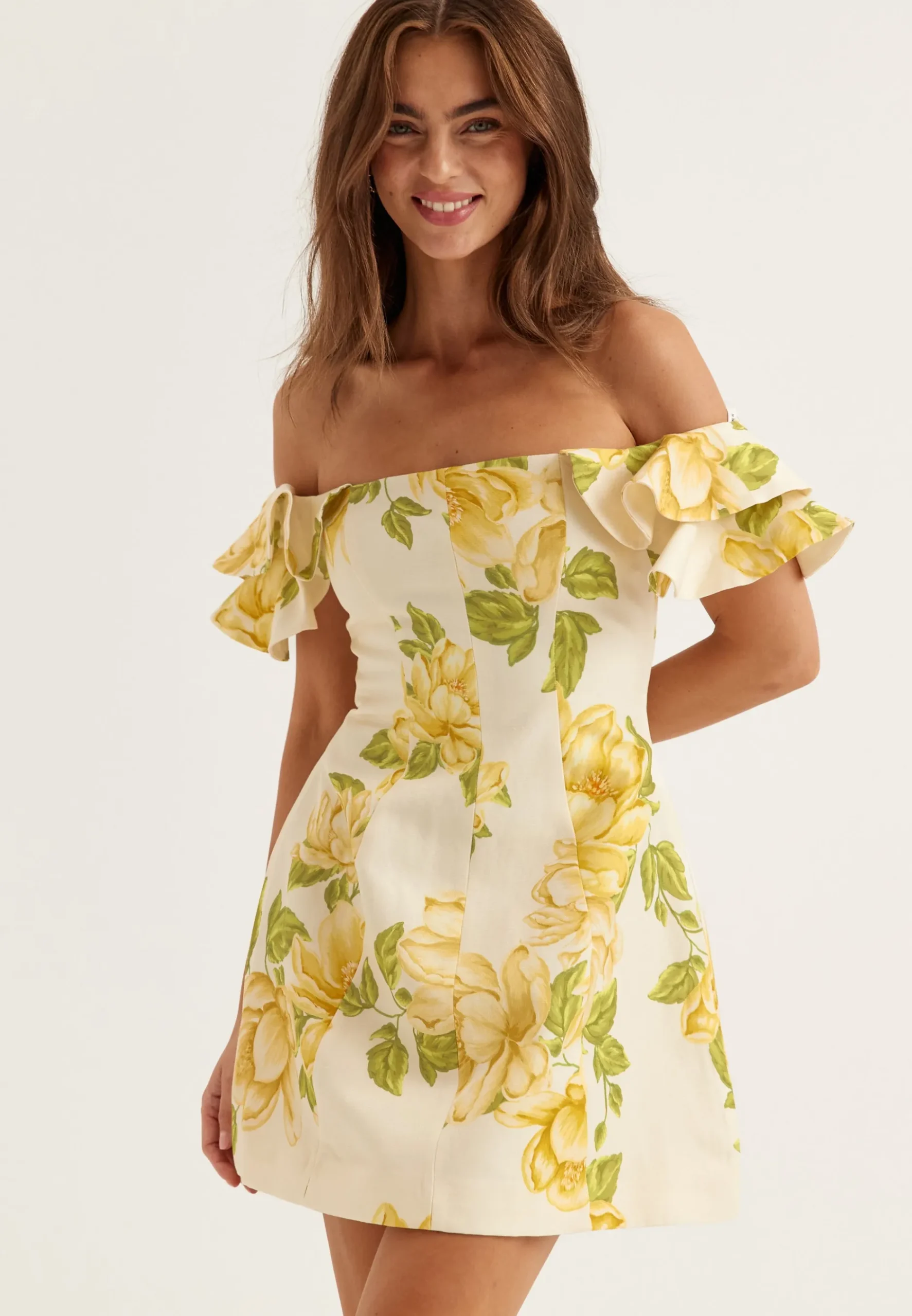 Kenzie Off Shoulder Ruffle Min