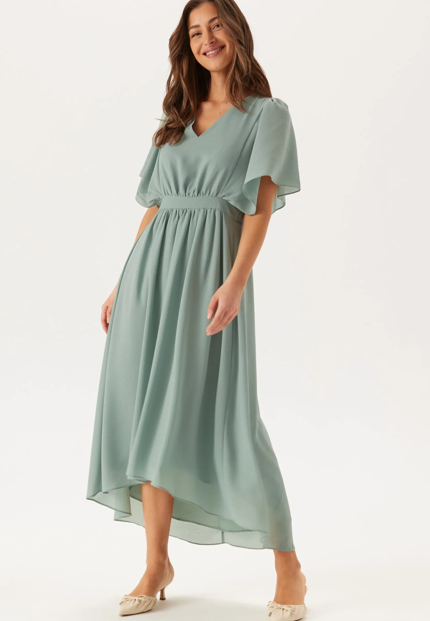 Mirage 2/4 V-Neck Ankle Dress