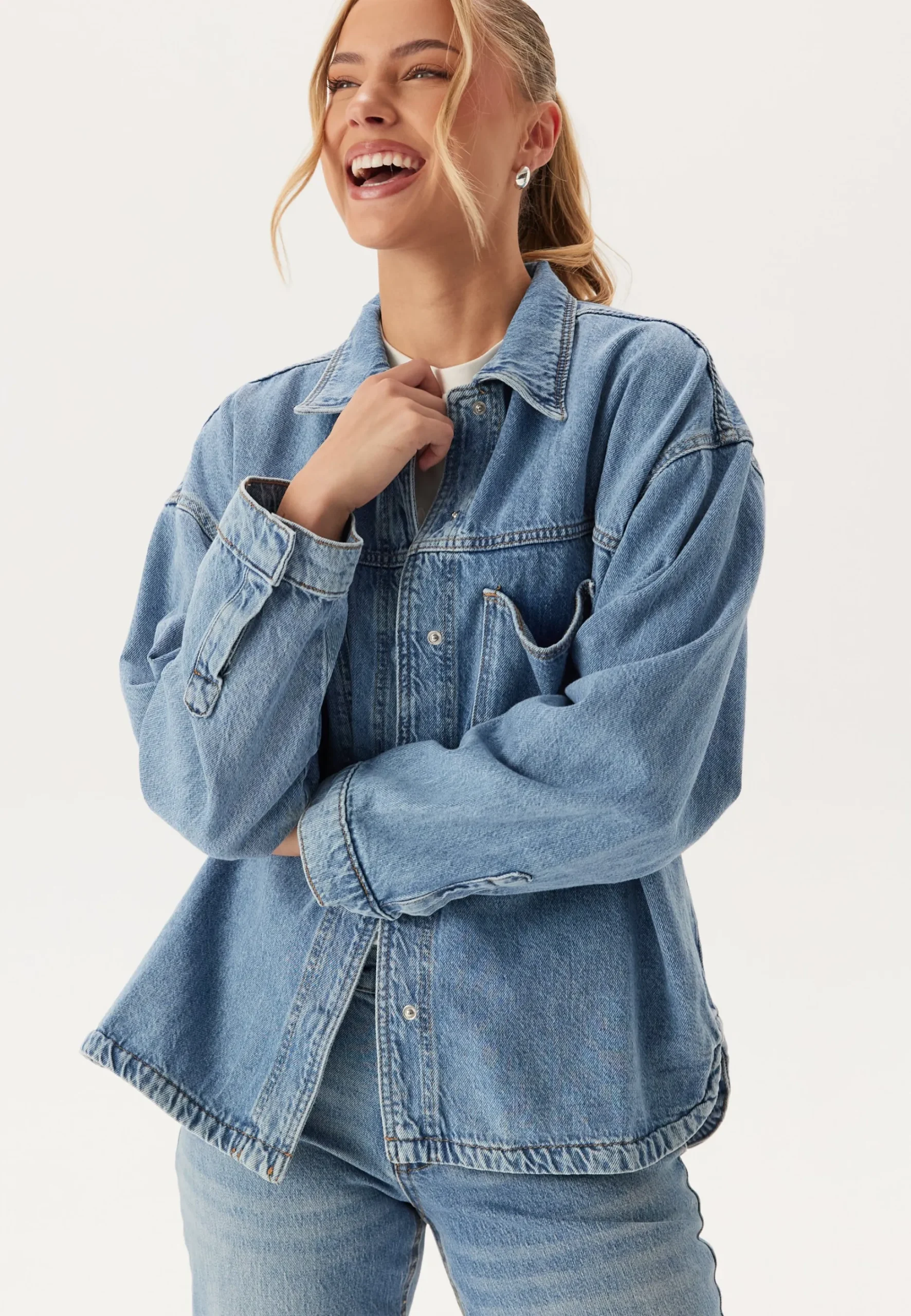 Onlemmie L/S SHIRT MB DNM SHI