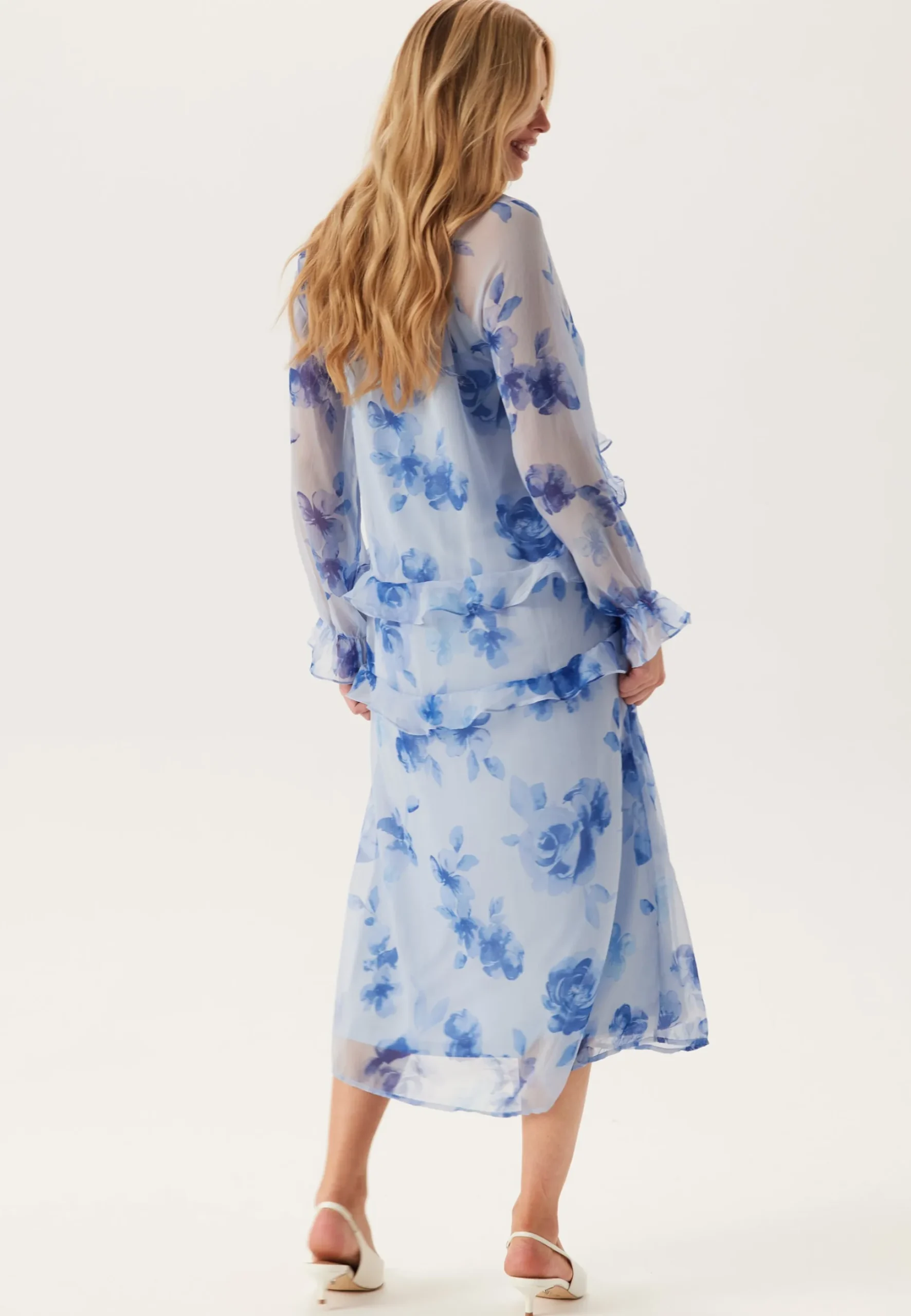 Pcclara Ls Long V-neck Dress