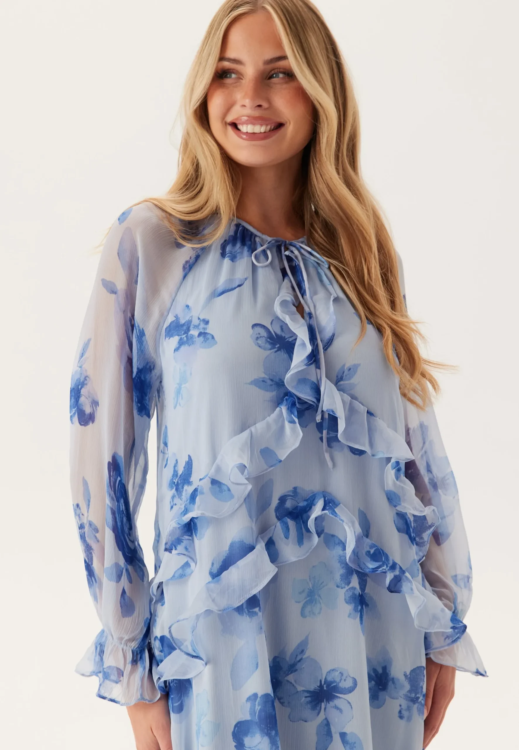 Pcclara Ls Long V-neck Dress