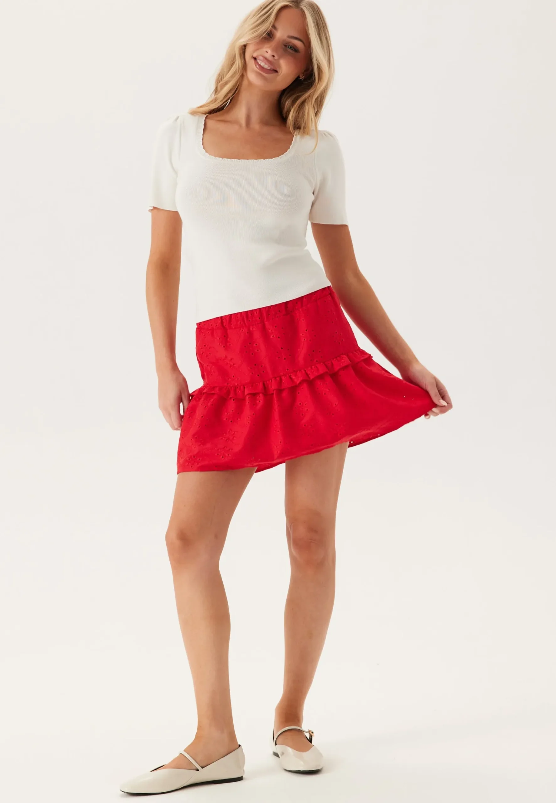 Pcjuline Ss Rev Knit Tee