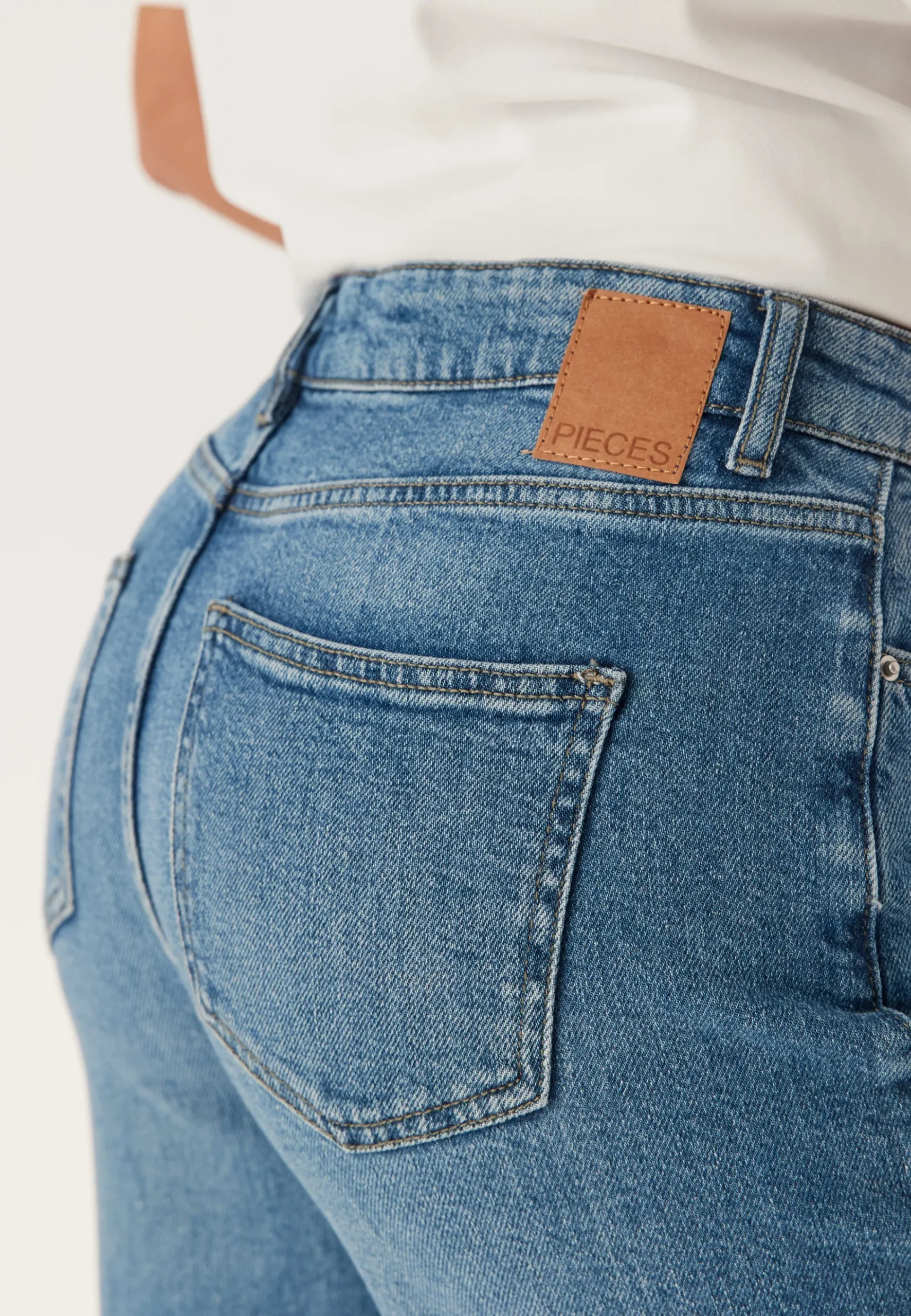 Pcsilke Mw Wide Jeans