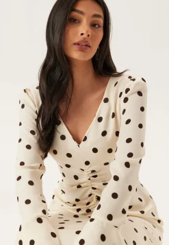 Ruched Front Midi Dress