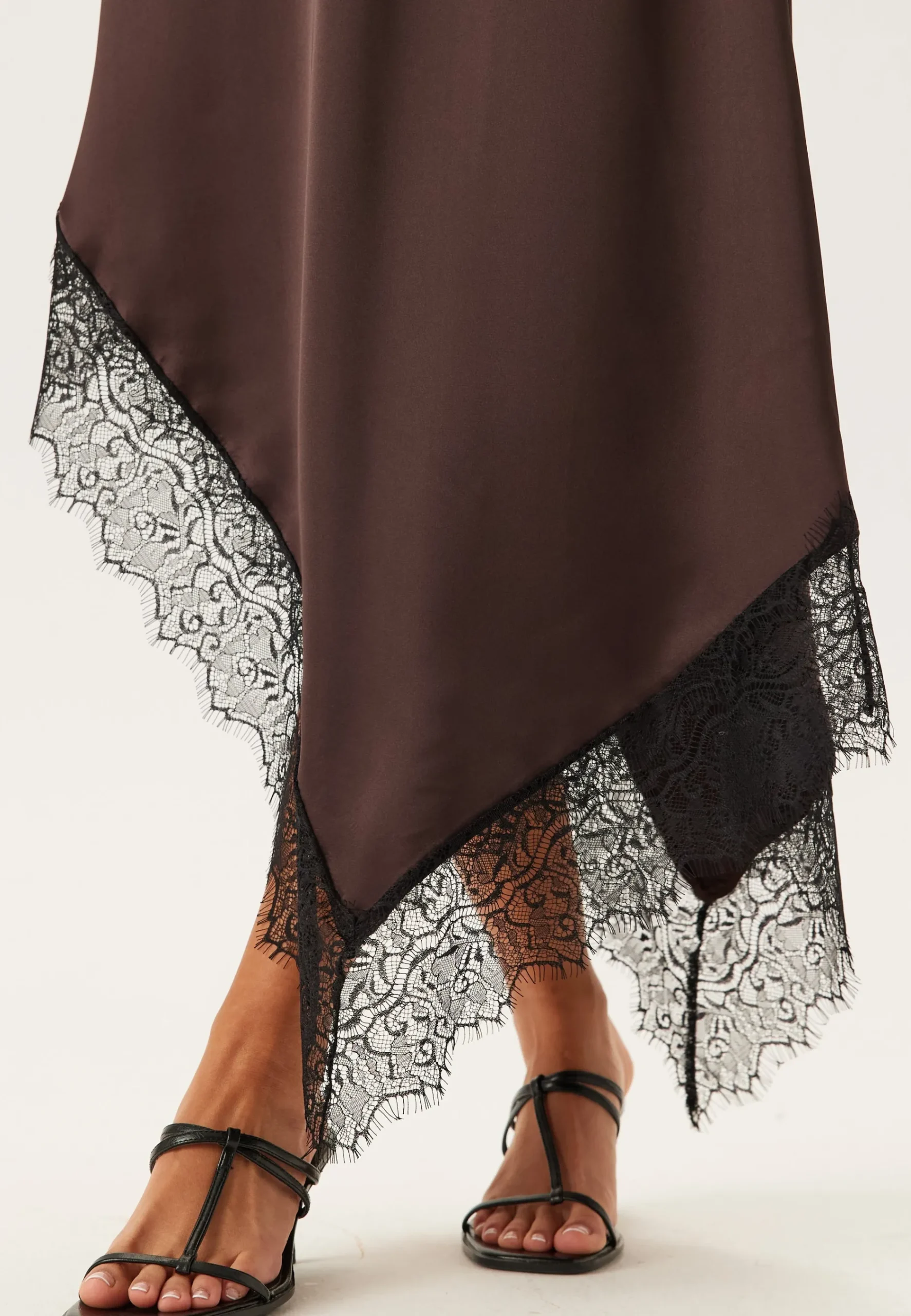 Satin Lace Slip Dress