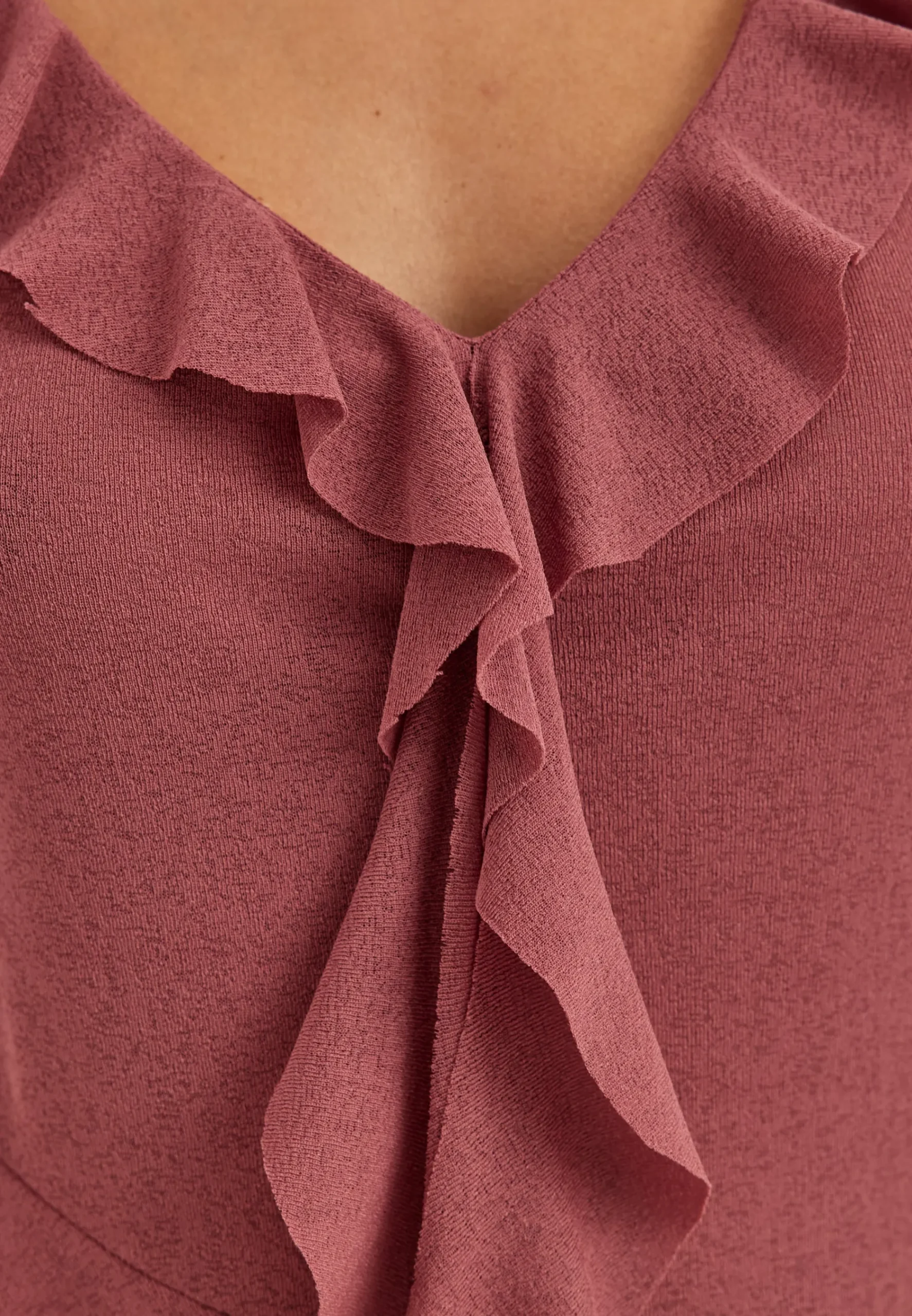 Sleeveless Flounce Top