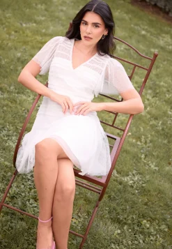 Sonia Mesh Frill Dress