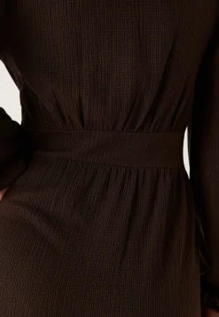 Structure Button Midi Dress