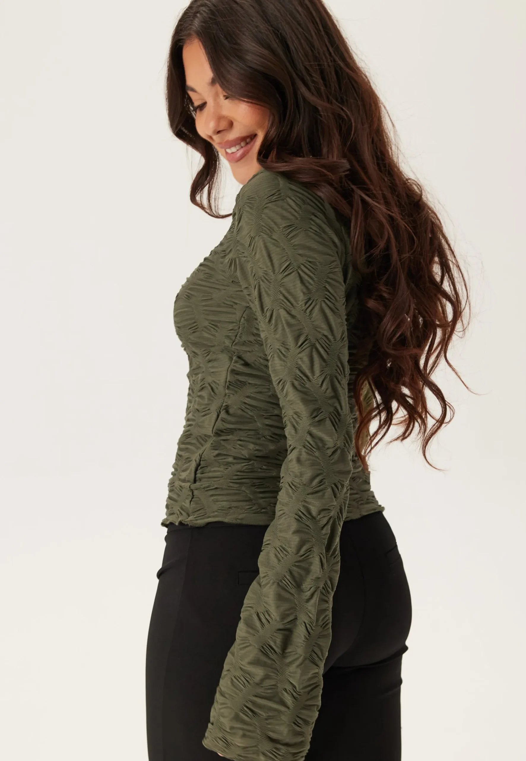 Structure Long Sleeve Top