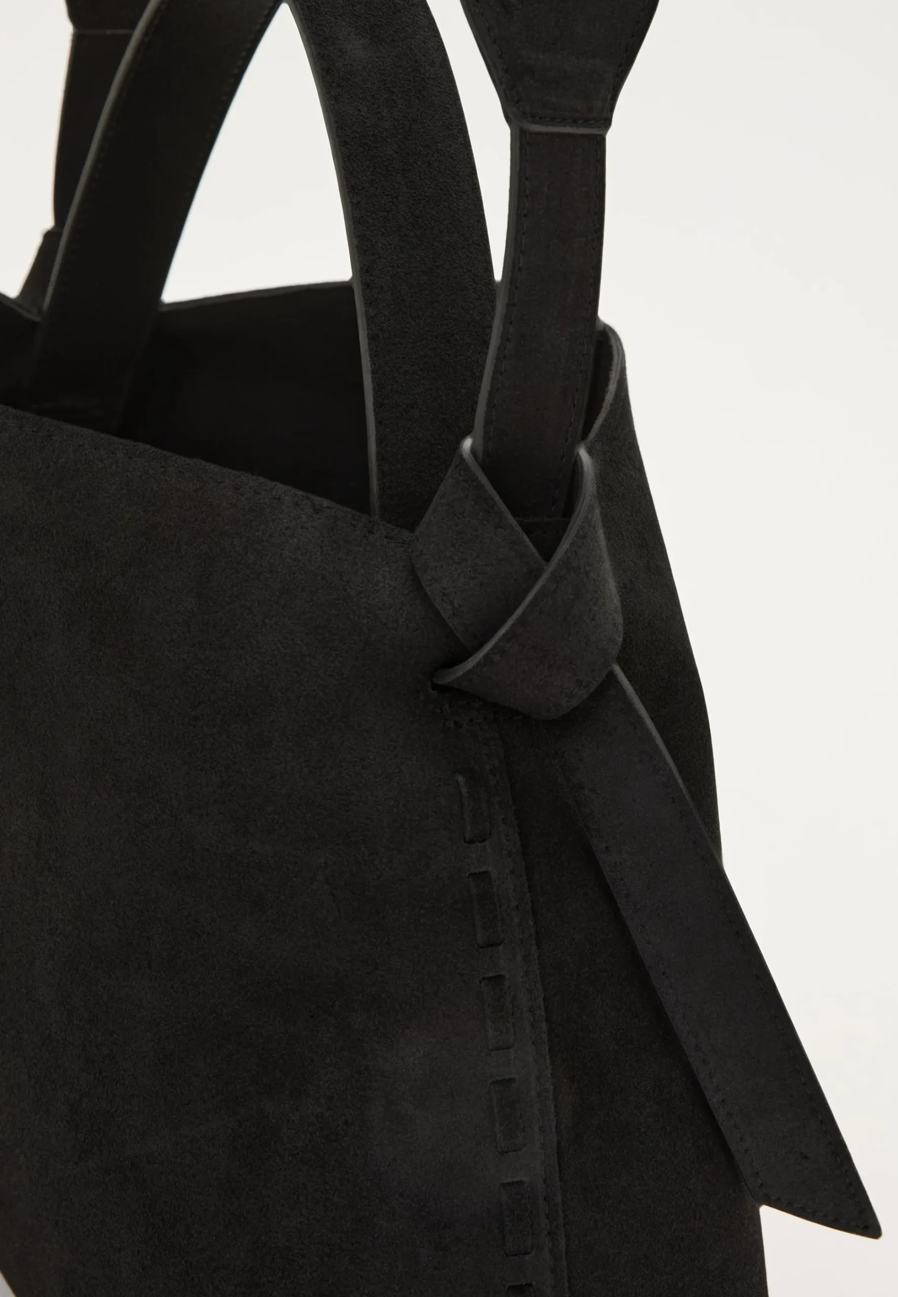 Suede Knot Shoulder Bag