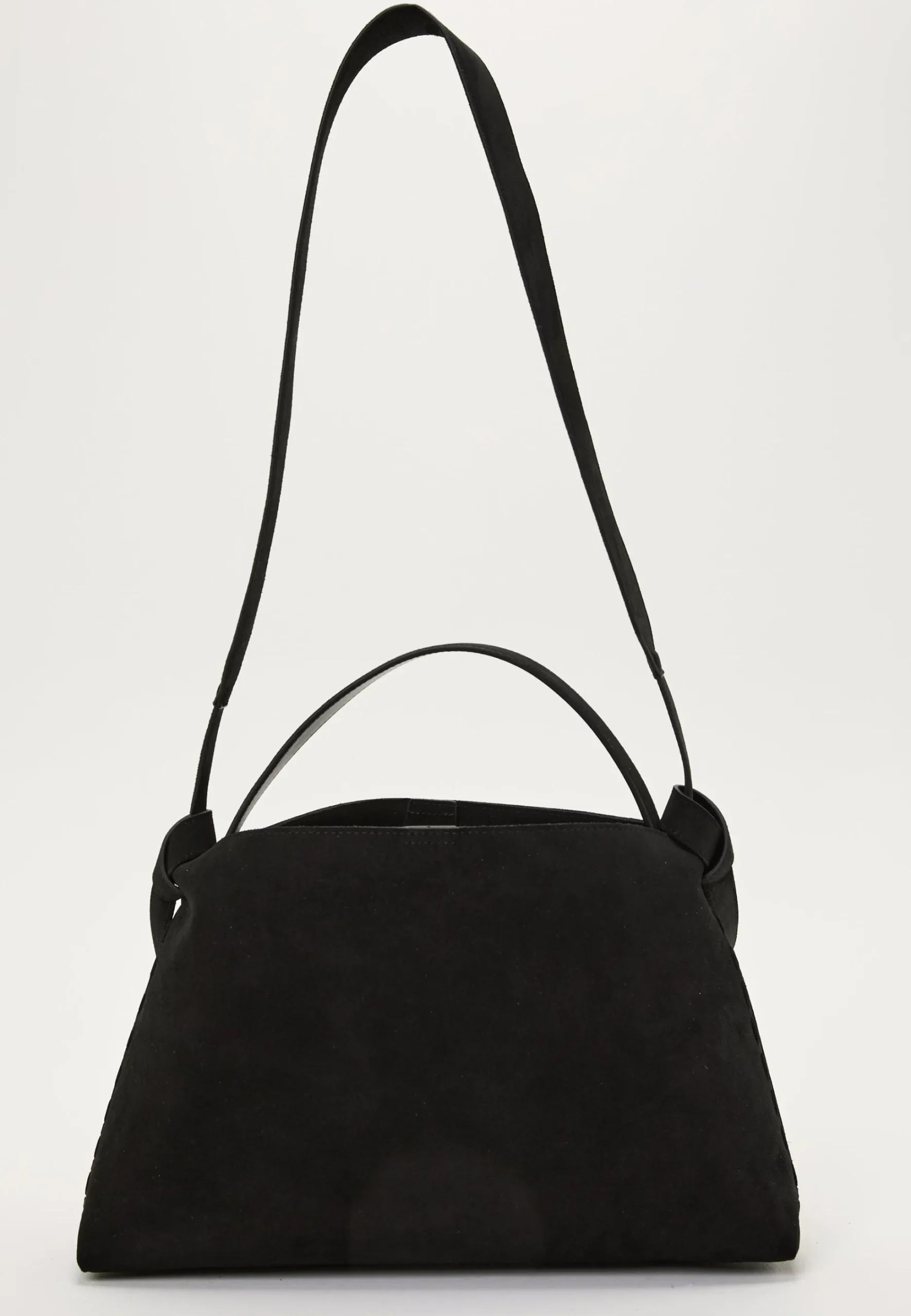 Suede Knot Shoulder Bag