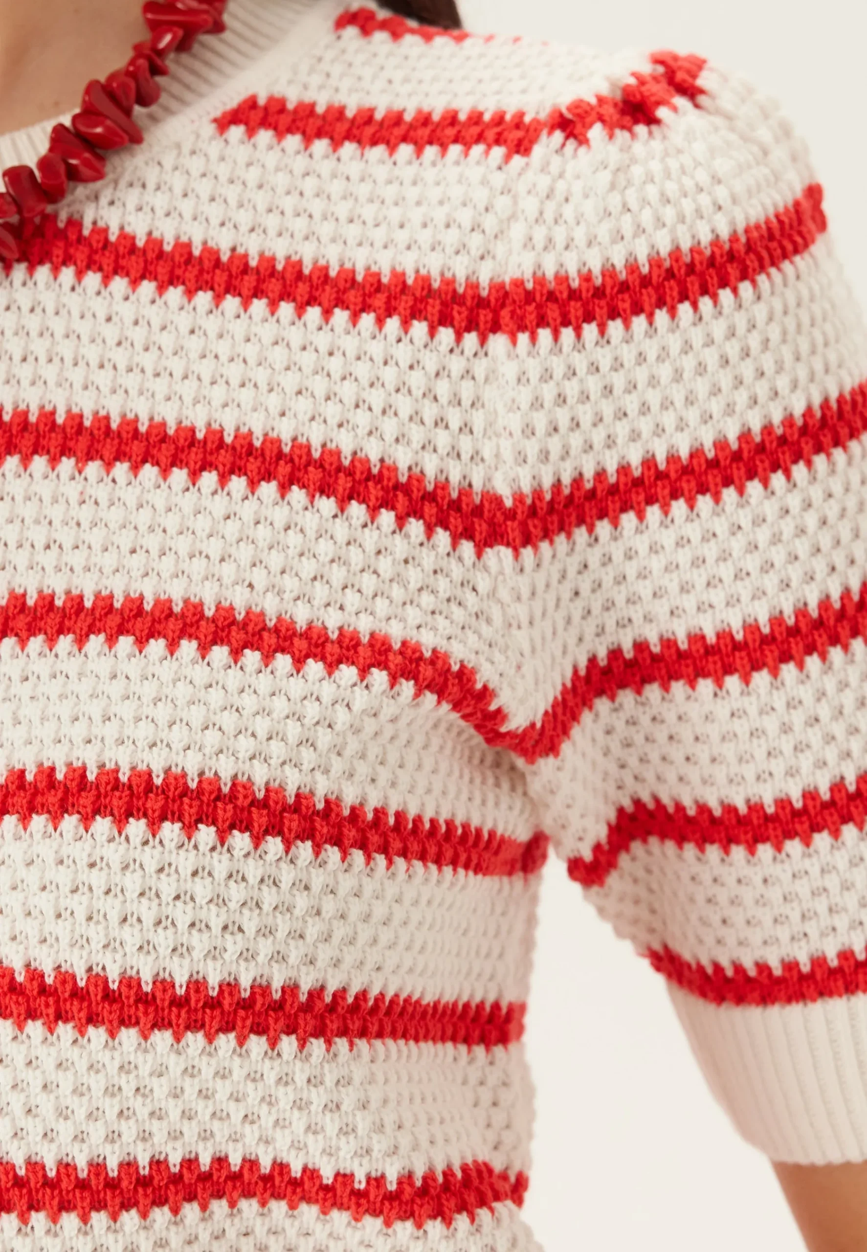Vidalo O-neck S/S STRIPE KNIT