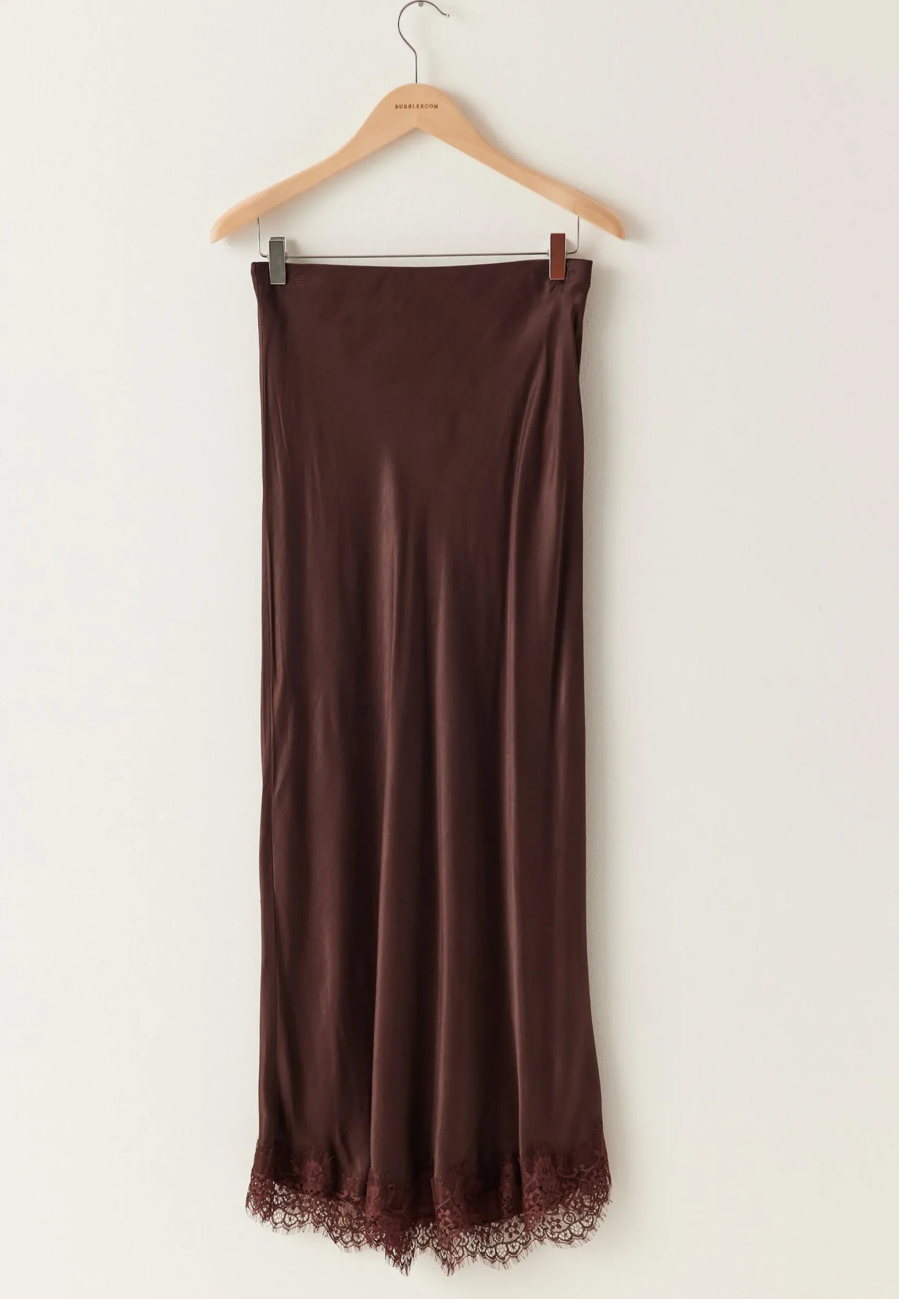 Viscose Satin Lace Skirt