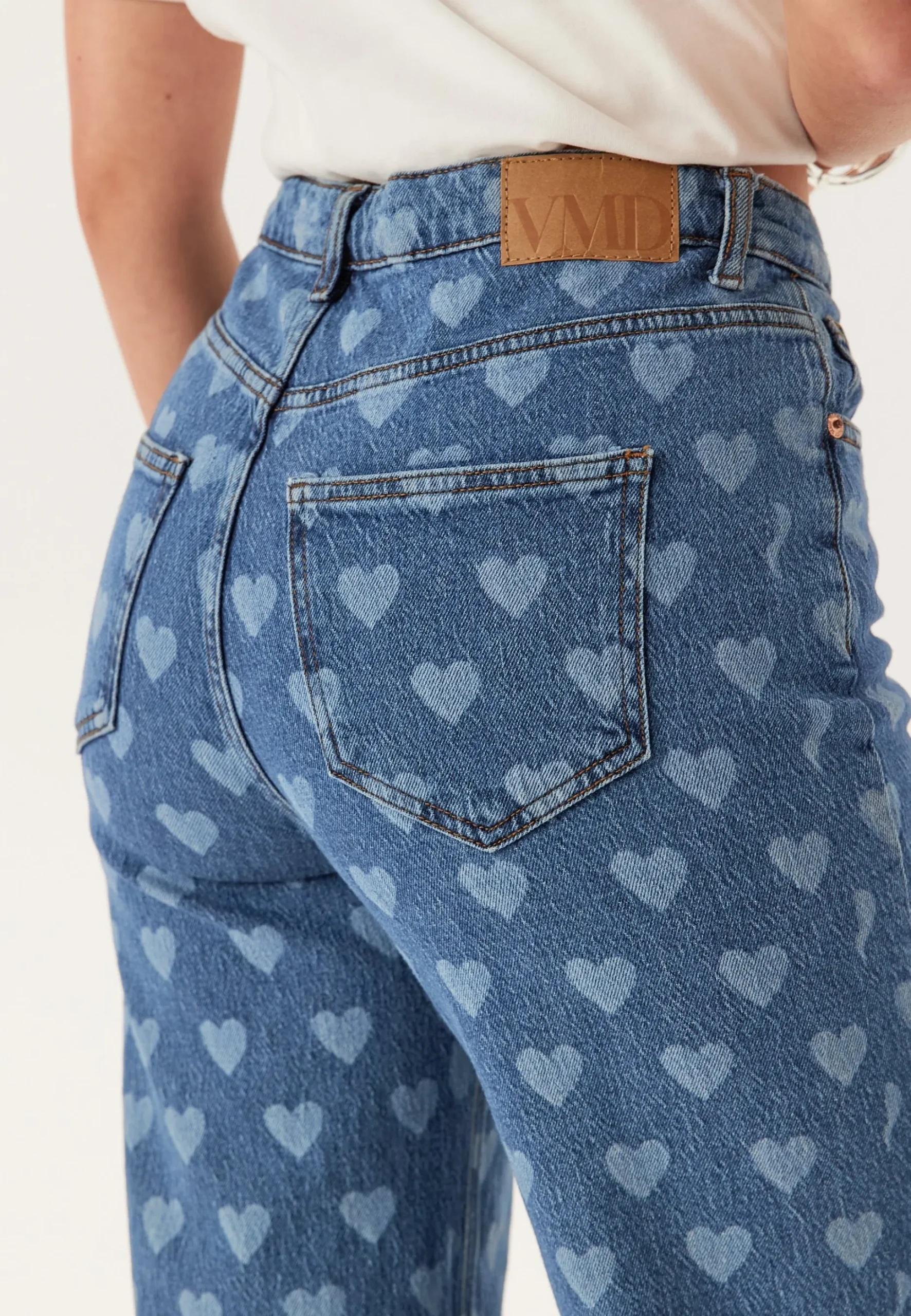Vmtessa Hr Wide Jeans Print