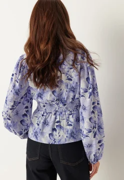 V-neck Smock Blouse