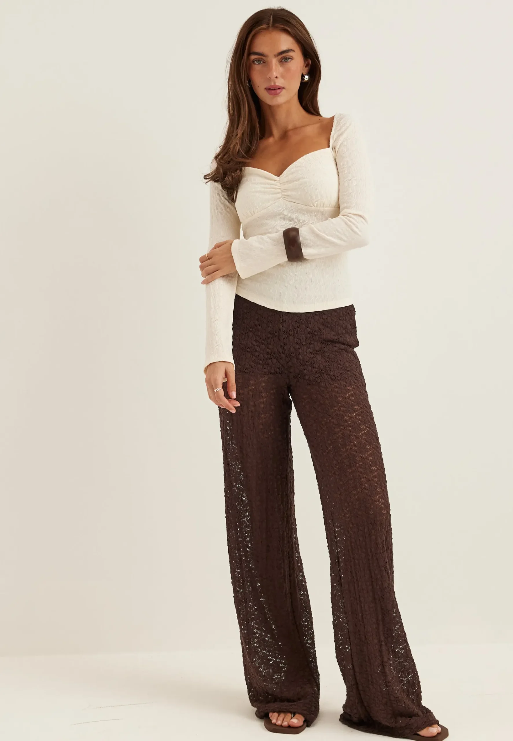 Wide Lace Trousers